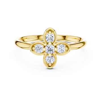 Luxe Clover Diamond Ring