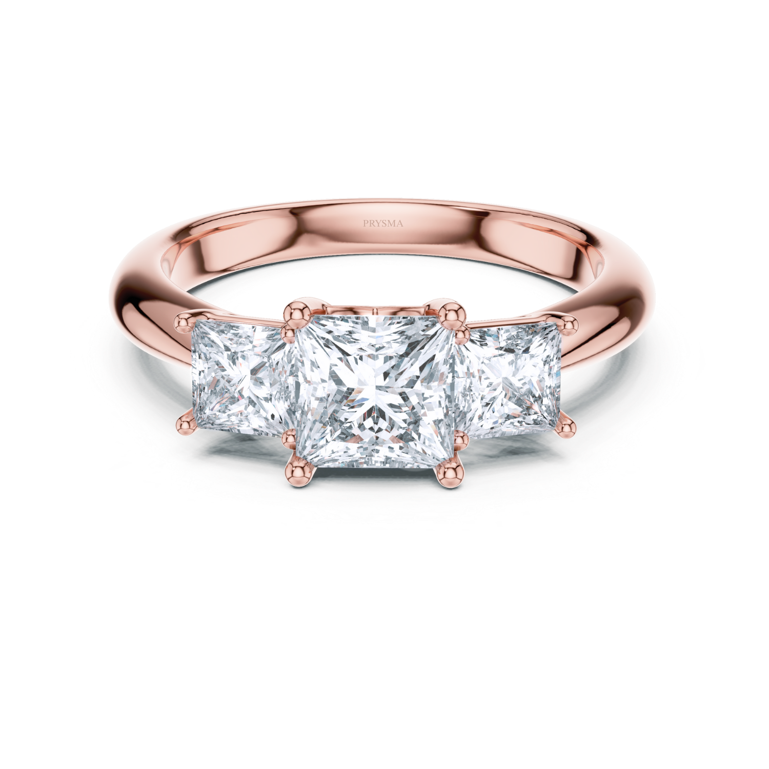 Three-Stone Princess-Cut Diamond