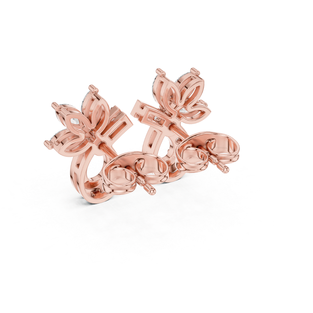 Marquise Radiance Floral Drop Earrings