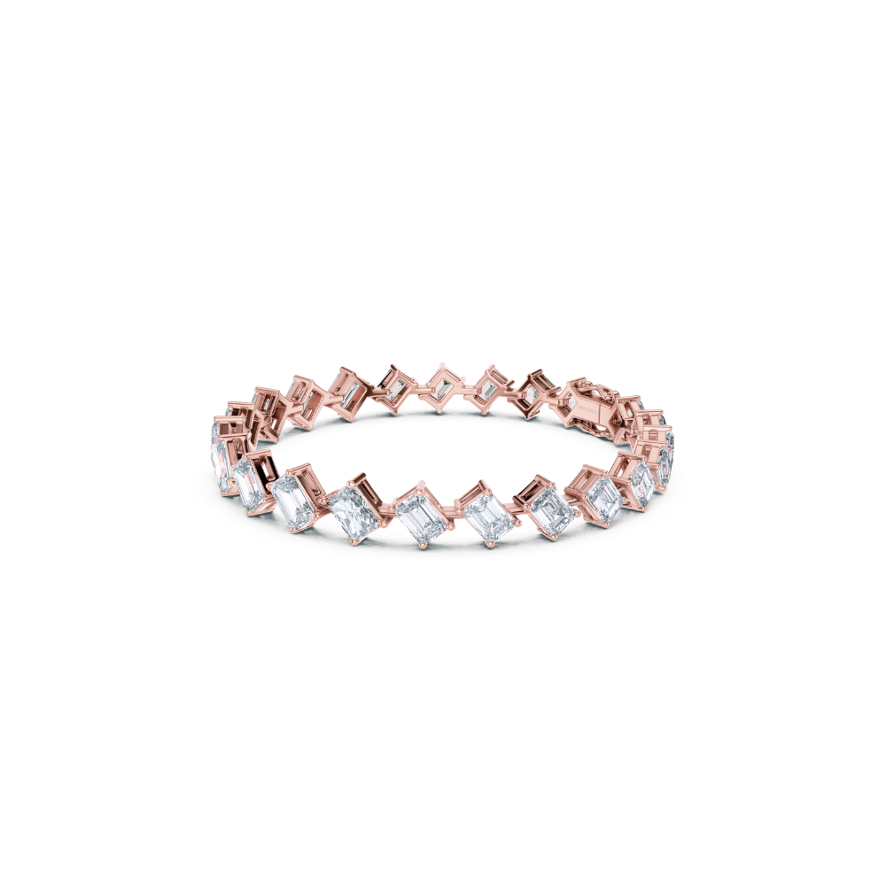 Aurielle Emerald-Cut Diamond Bracelet