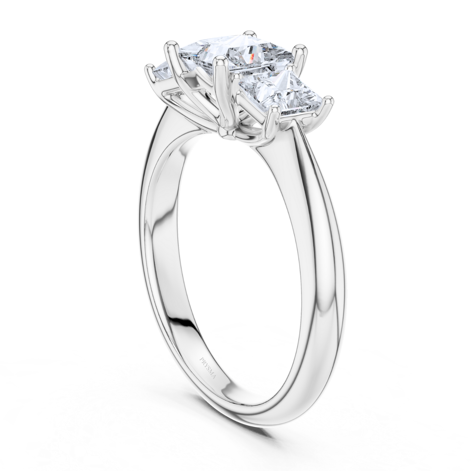 Three-Stone Princess-Cut Diamond