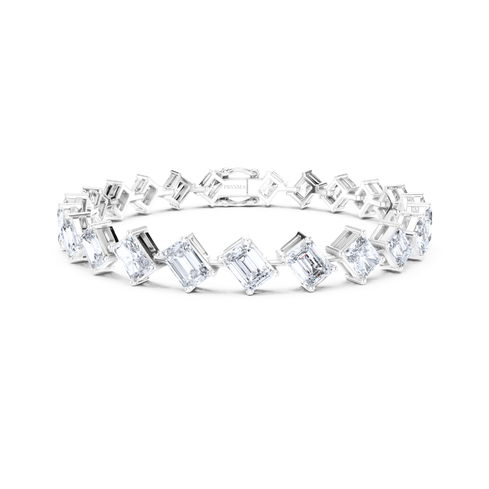 Aurielle Emerald-Cut Diamond Bracelet