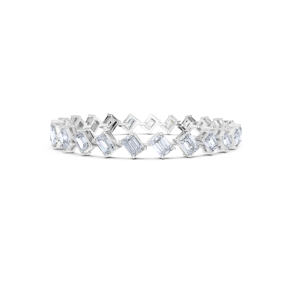 Aurielle Emerald-Cut Diamond Bracelet