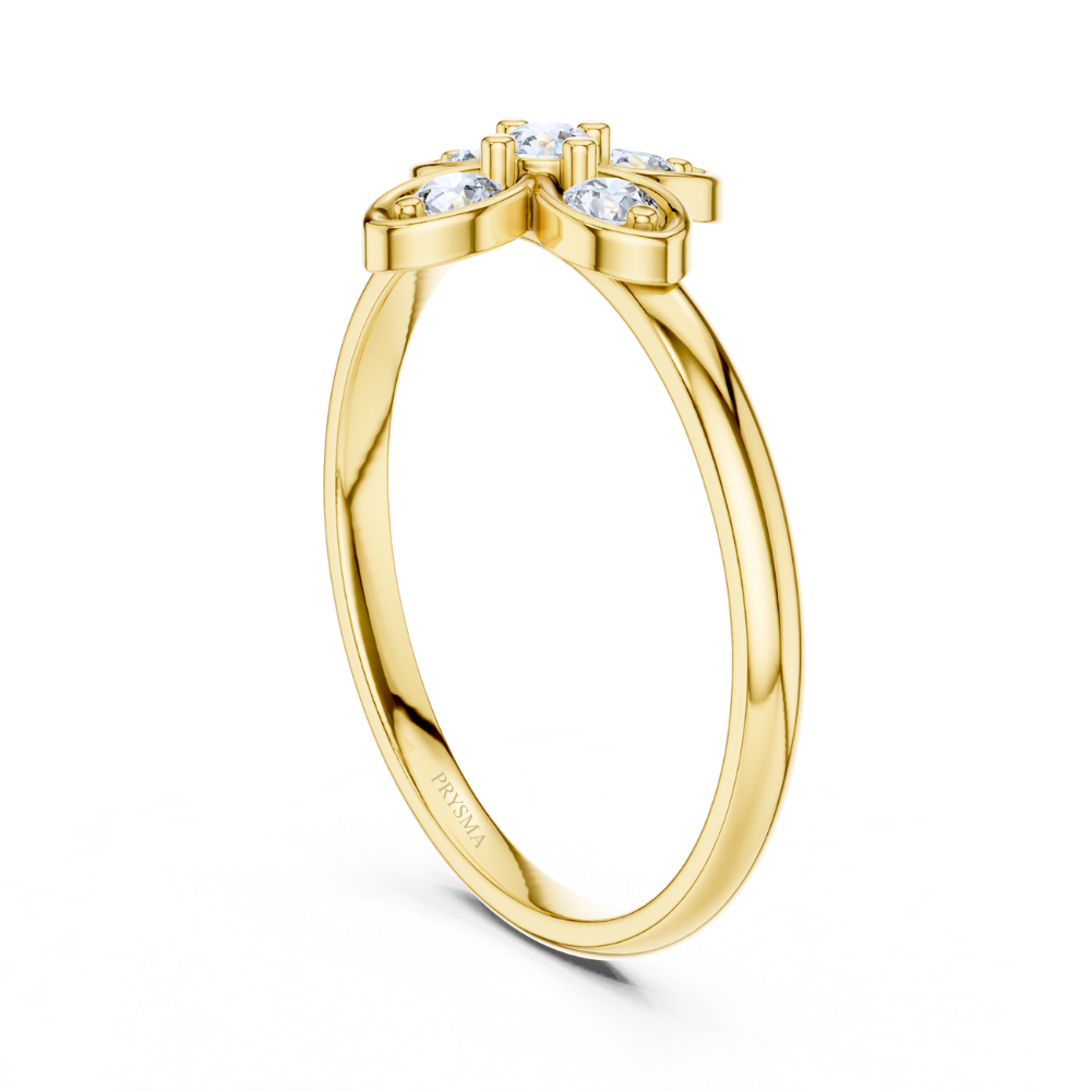 Luxe Clover Diamond Ring