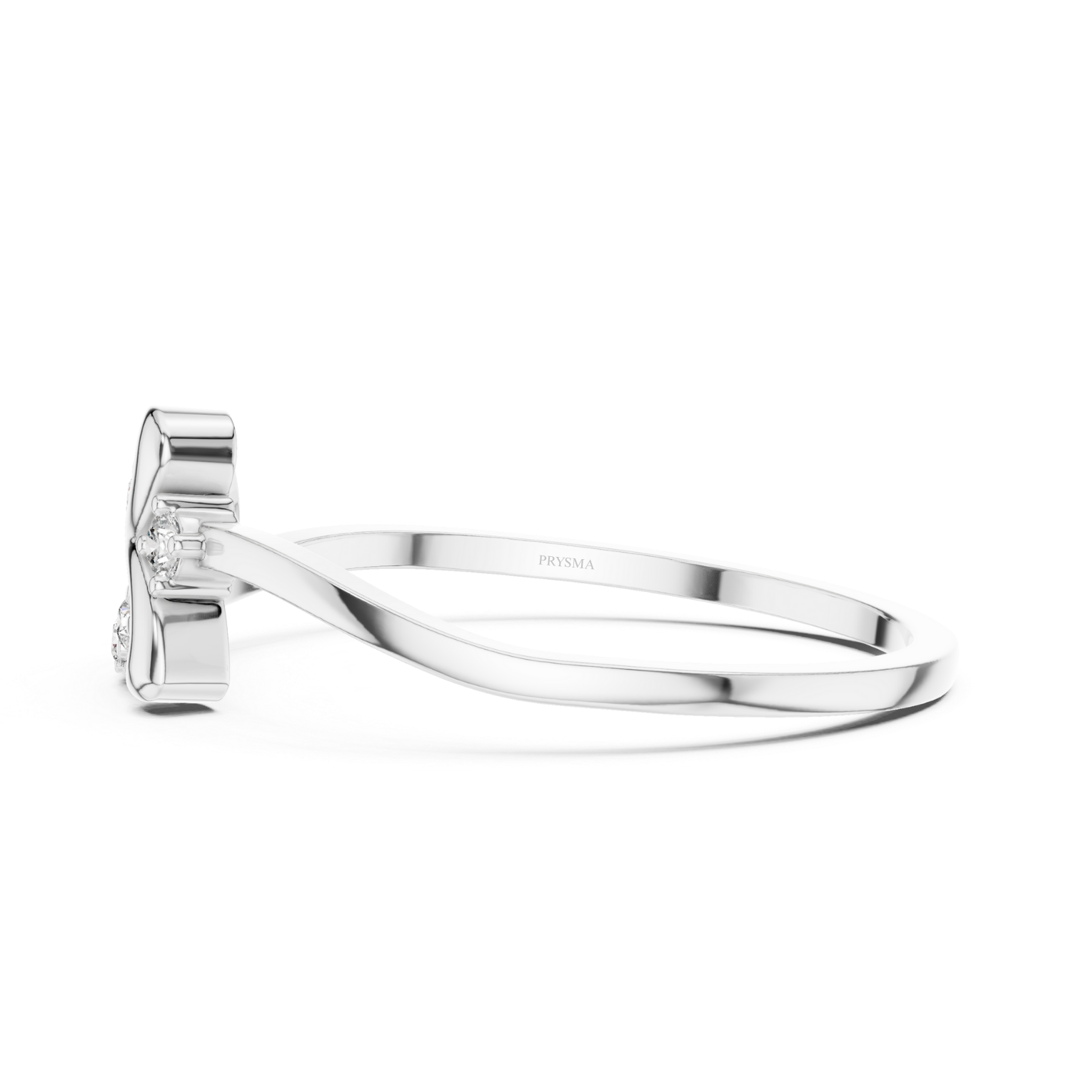 Graceful Bow Diamond Ring