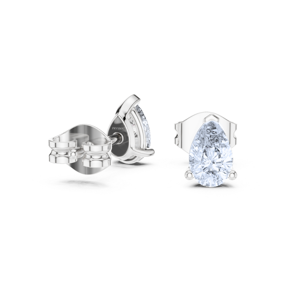 Classic Pear-Shaped Stud Earrings
