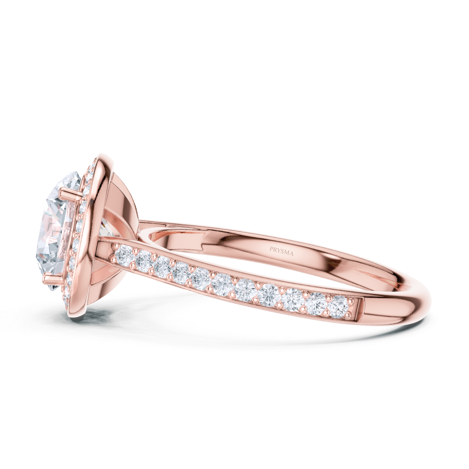 Radiant Elegance Pave Halo Ring