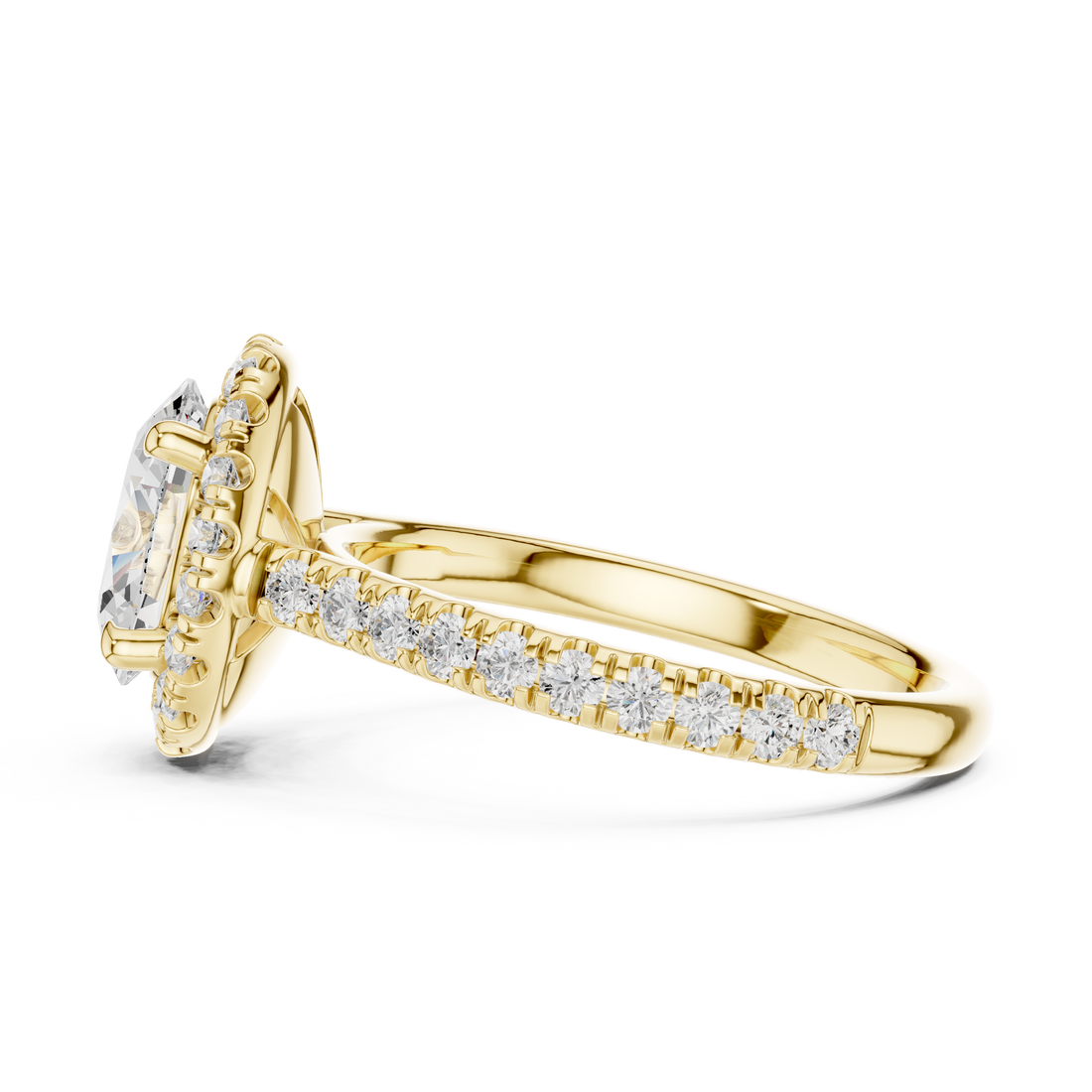 Luminara Diamond Pave Halo Ring