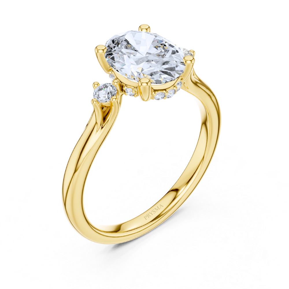 Radiant Trio Oval Diamond Ring