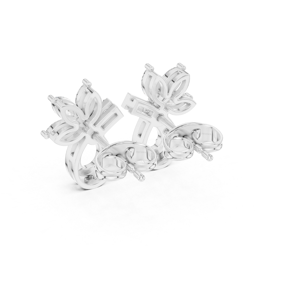 Marquise Radiance Floral Drop Earrings