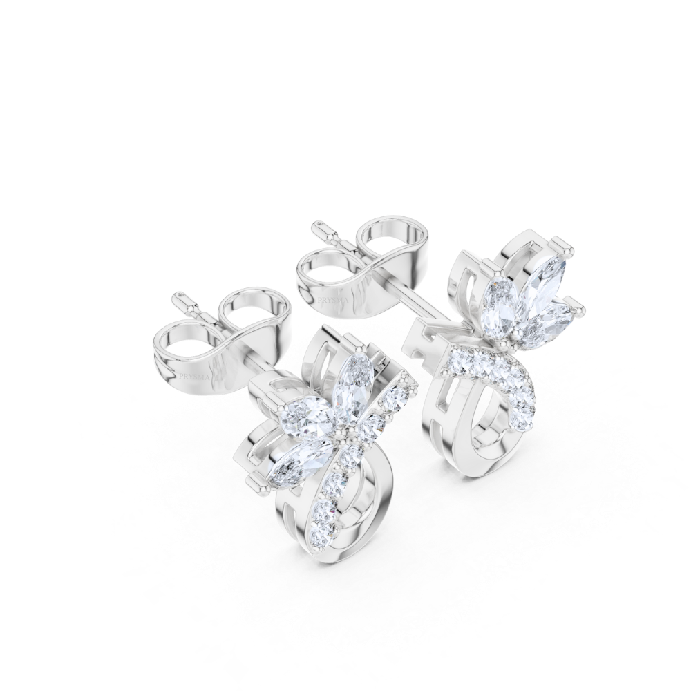 Marquise Radiance Floral Drop Earrings