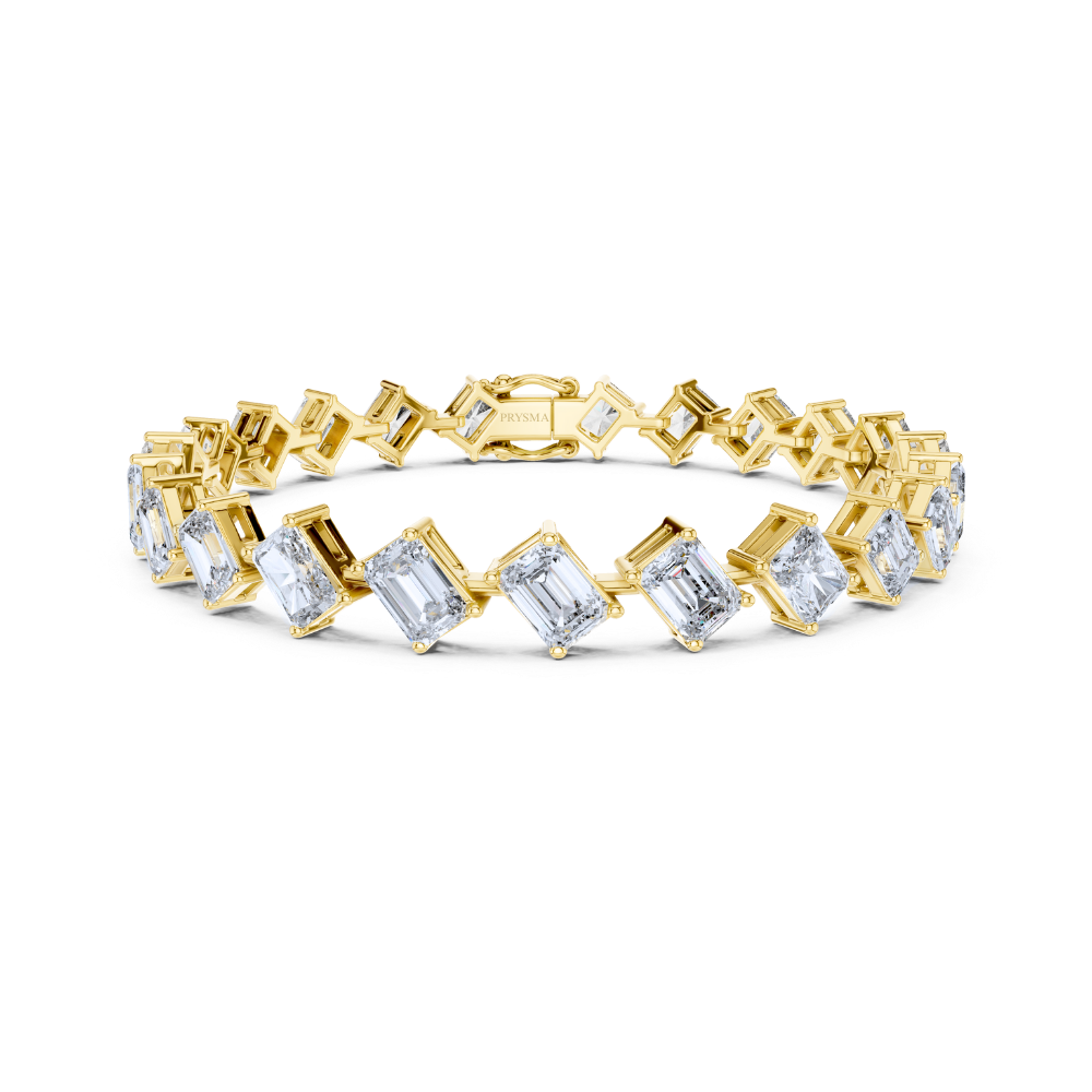 Aurielle Emerald-Cut Diamond Bracelet