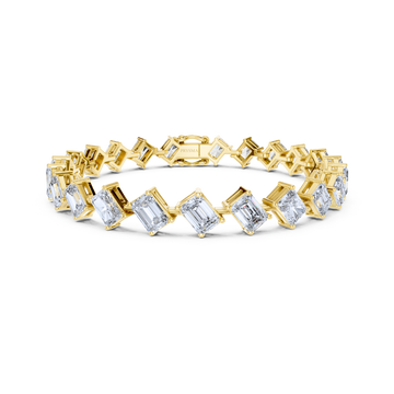 Aurielle Emerald-Cut Diamond Bracelet