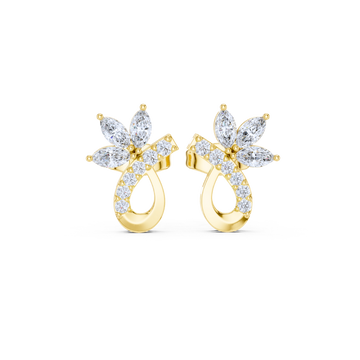 Marquise Radiance Floral Drop Earrings
