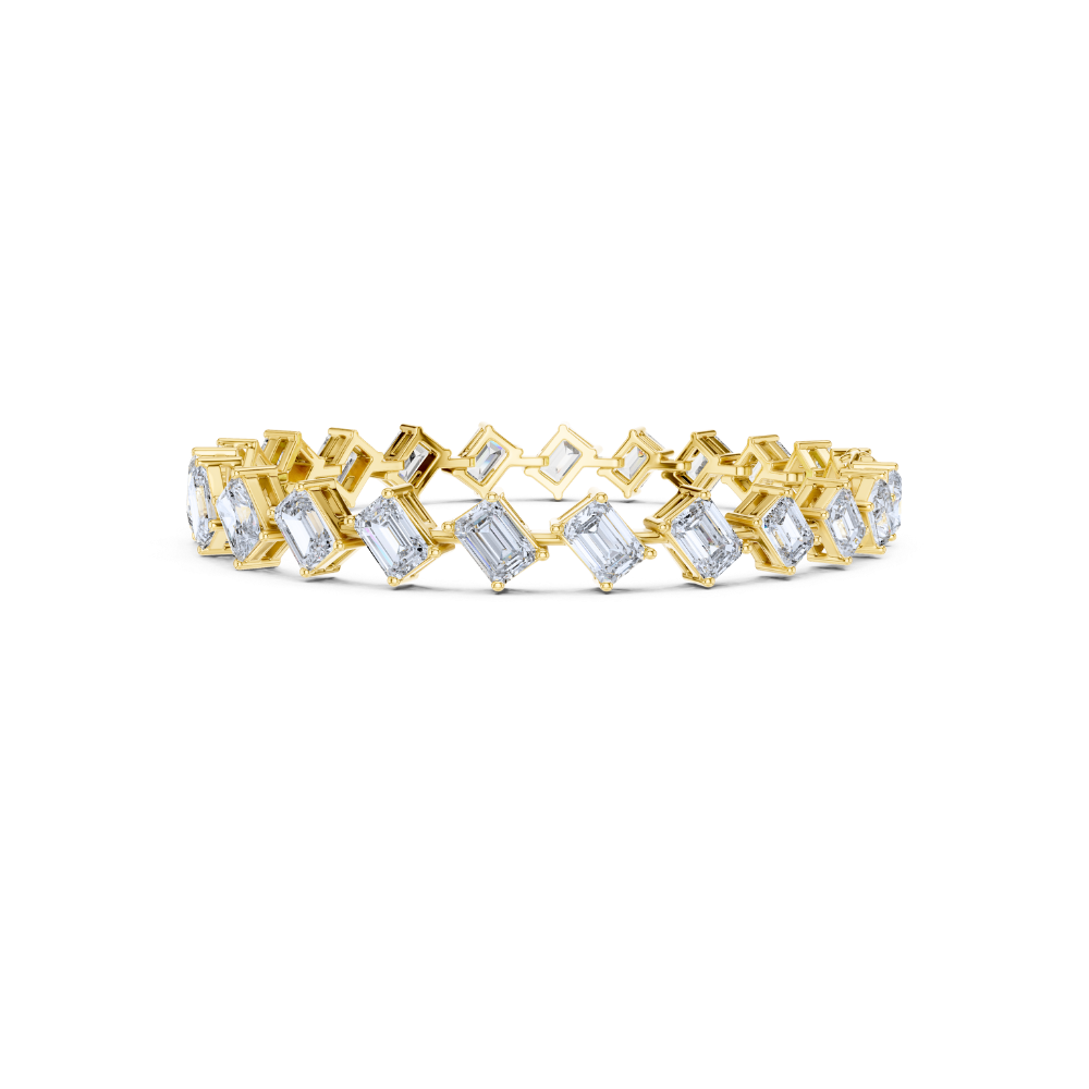 Aurielle Emerald-Cut Diamond Bracelet