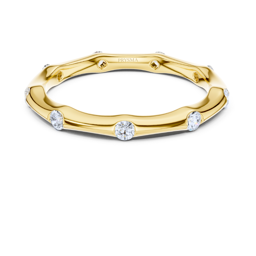 Celeste Diamond Bezel Stacking Ring