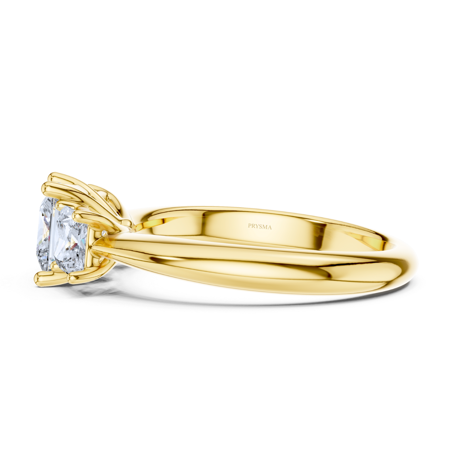 Three-Stone Princess-Cut Diamond