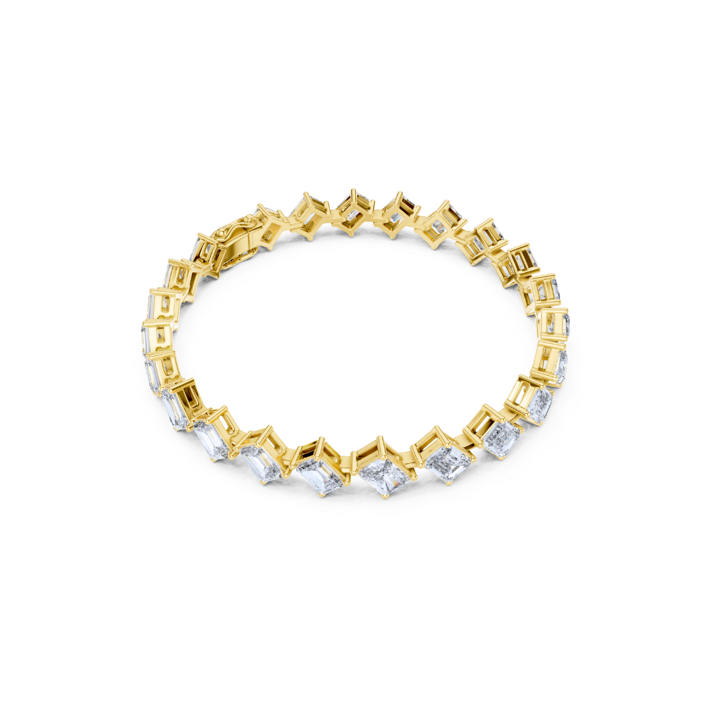 Aurielle Emerald-Cut Diamond Bracelet