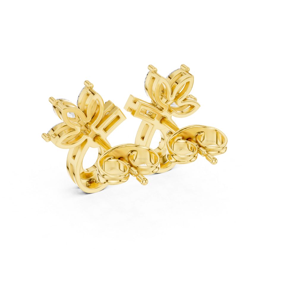 Marquise Radiance Floral Drop Earrings