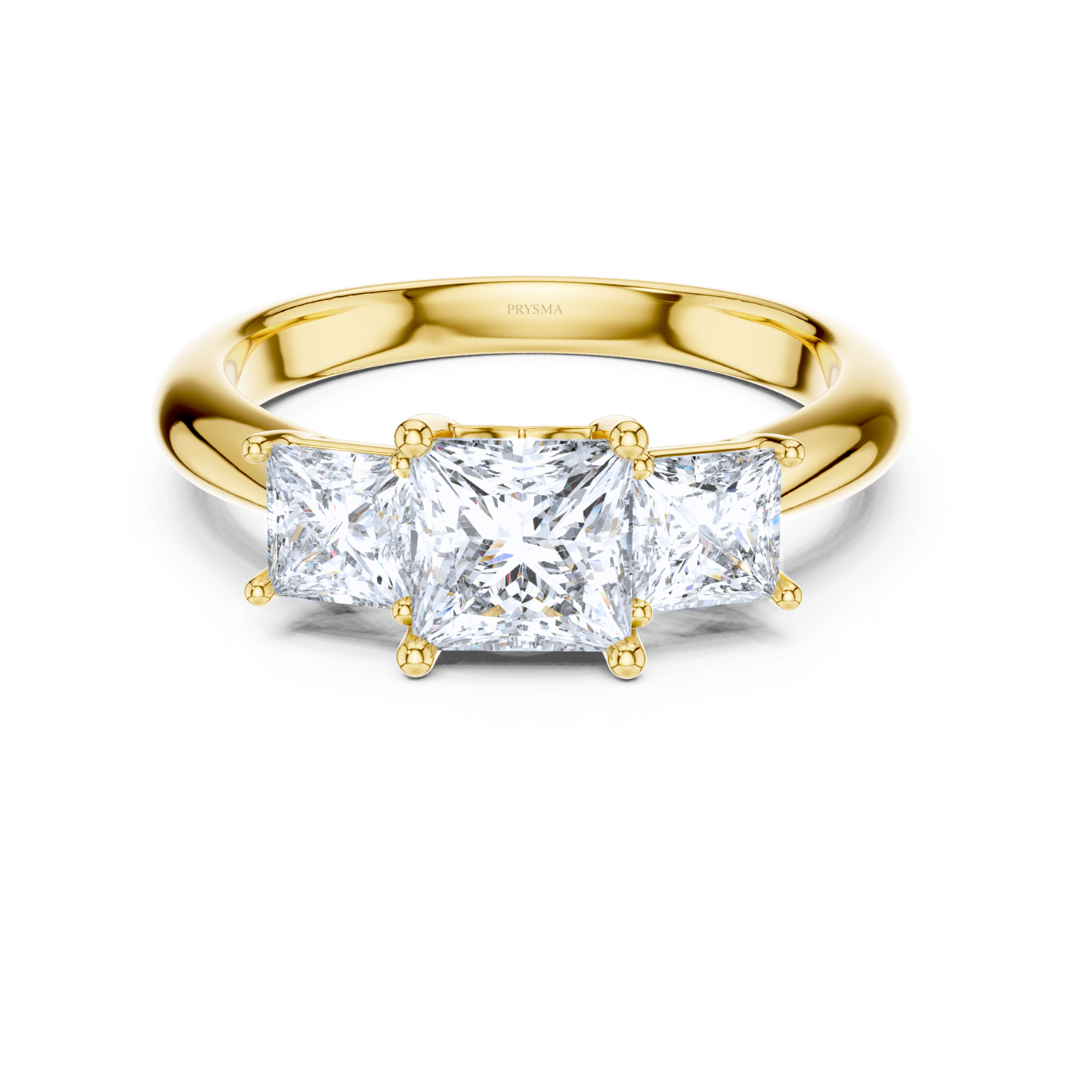Three-Stone Princess-Cut Diamond
