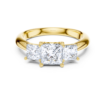 Three-Stone Princess-Cut Diamond