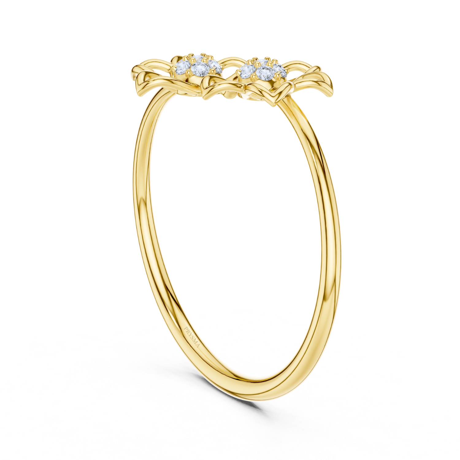 Twin Blossom Diamond Ring