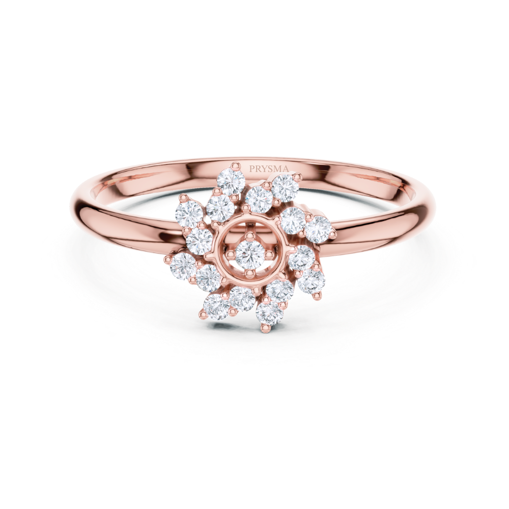 Sunflare Bloom Diamond Ring