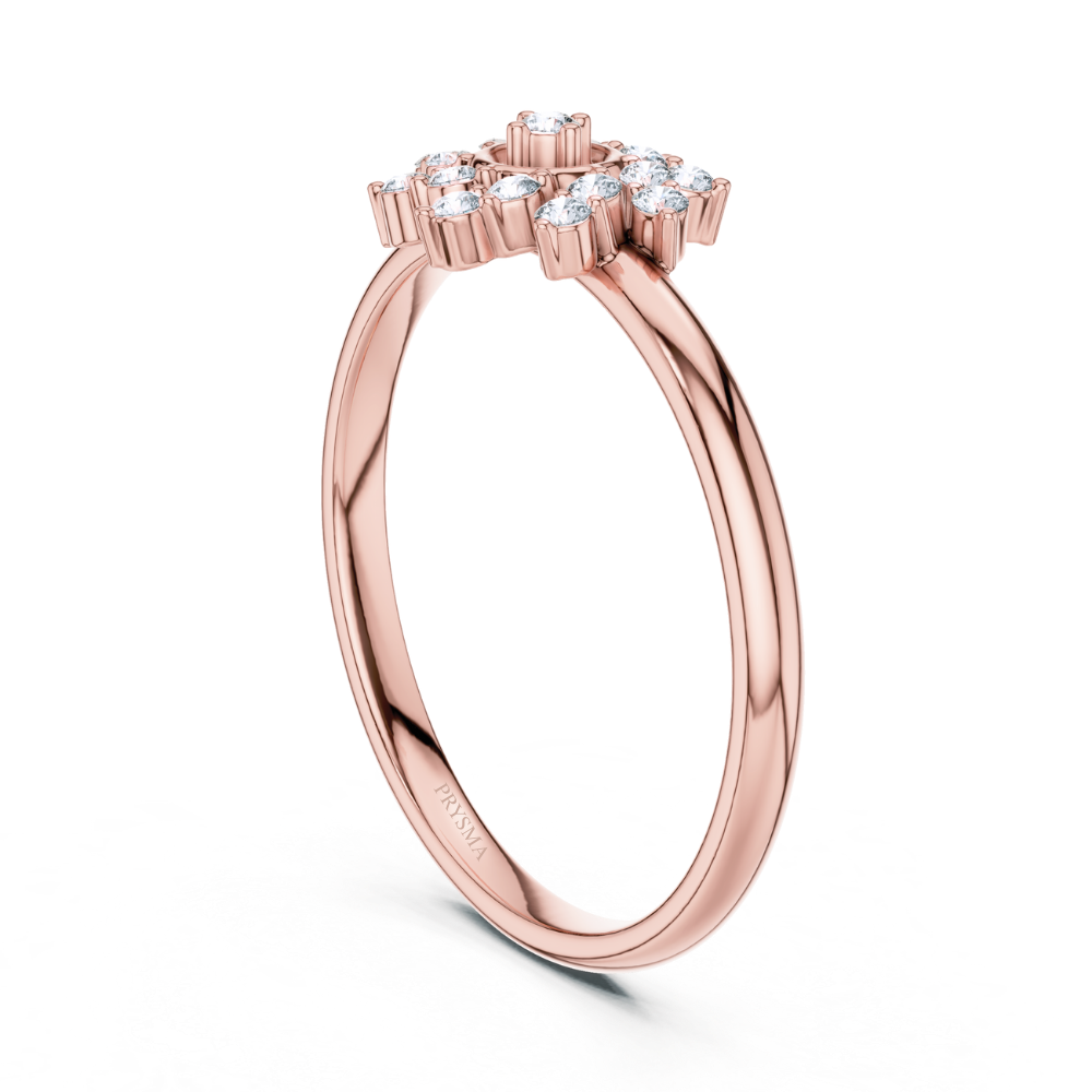 Sunflare Bloom Diamond Ring