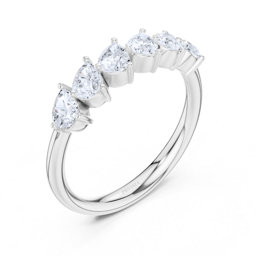 Pear Brilliance Anniversary Ring