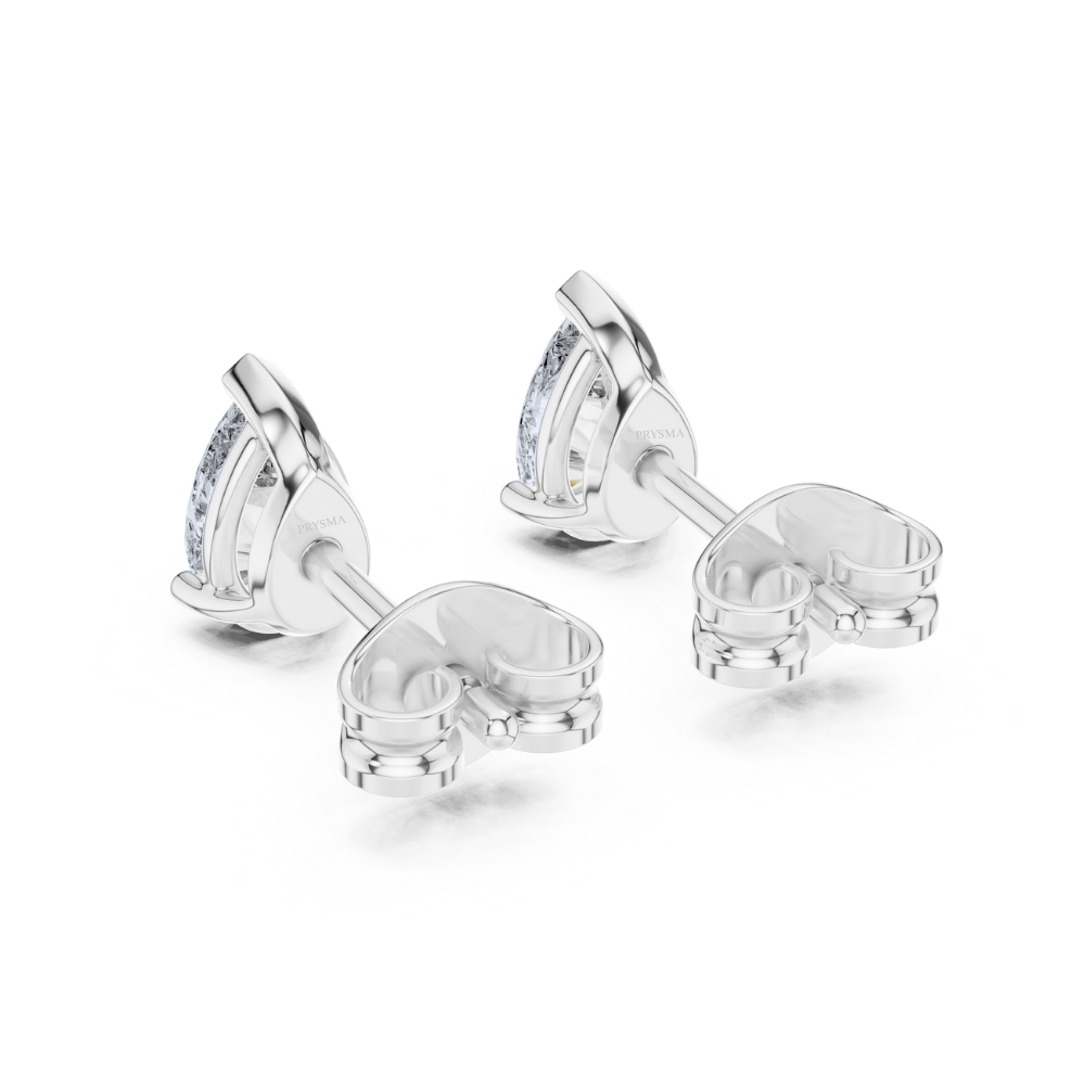 Classic Pear-Shaped Stud Earrings