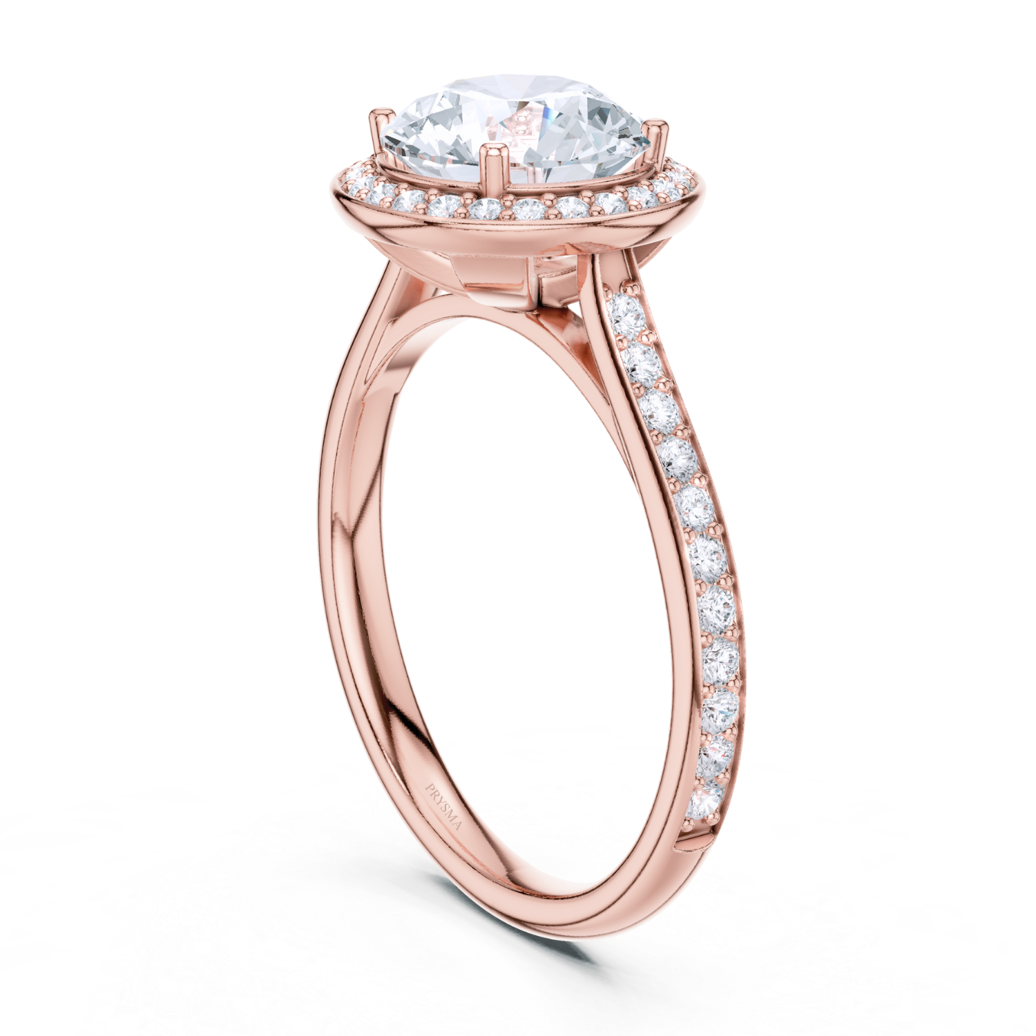 Radiant Elegance Pave Halo Ring