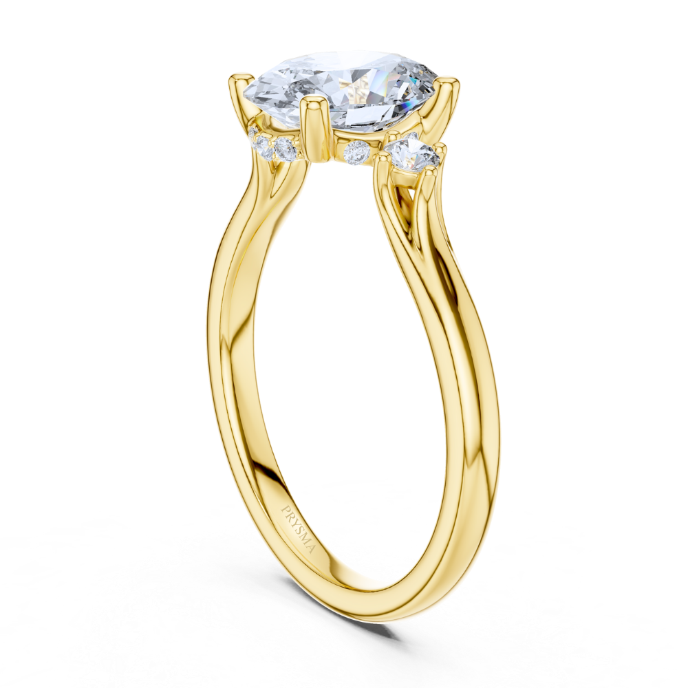 Radiant Trio Oval Diamond Ring