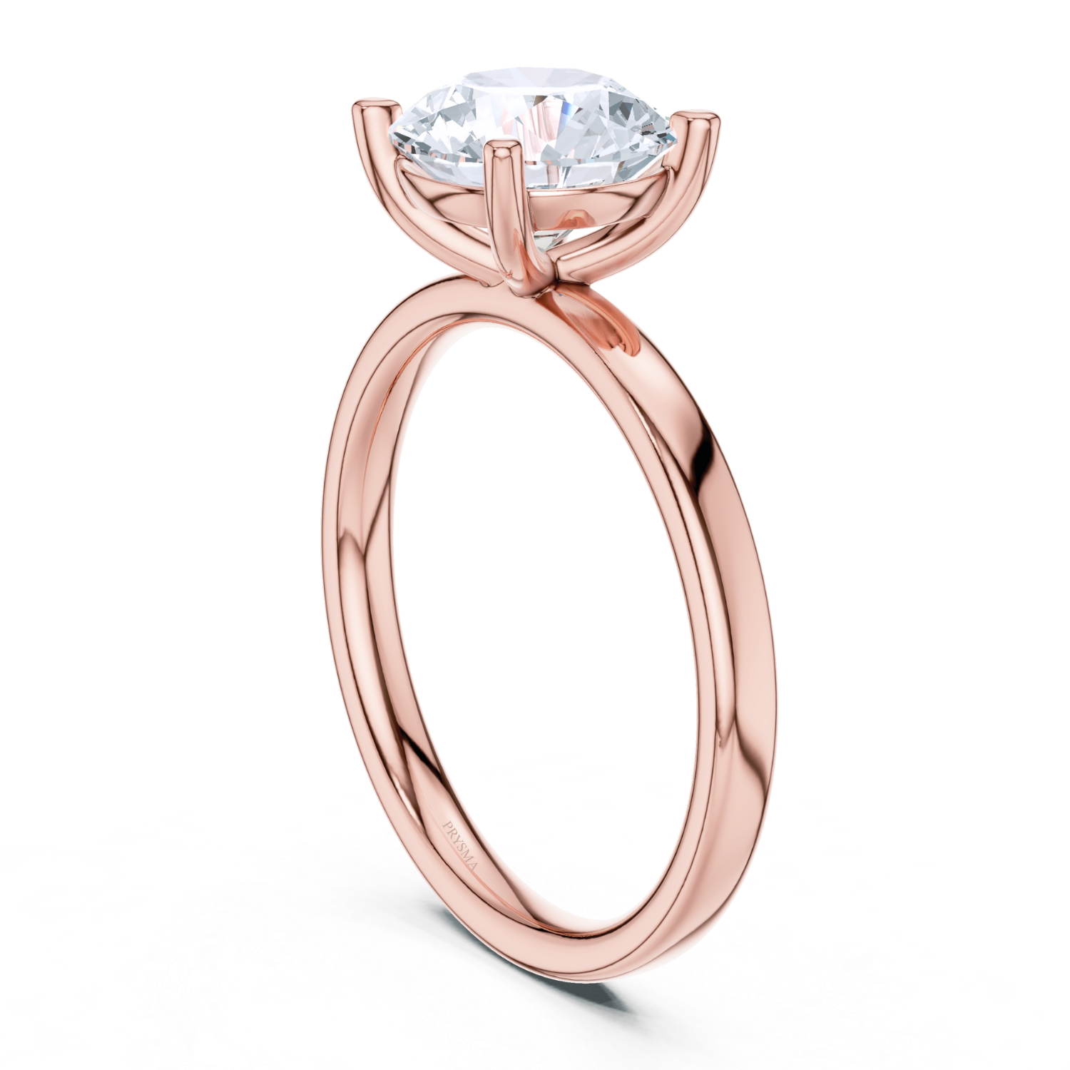 Classic Solitaire Round Cut With Open Cathedral Setting