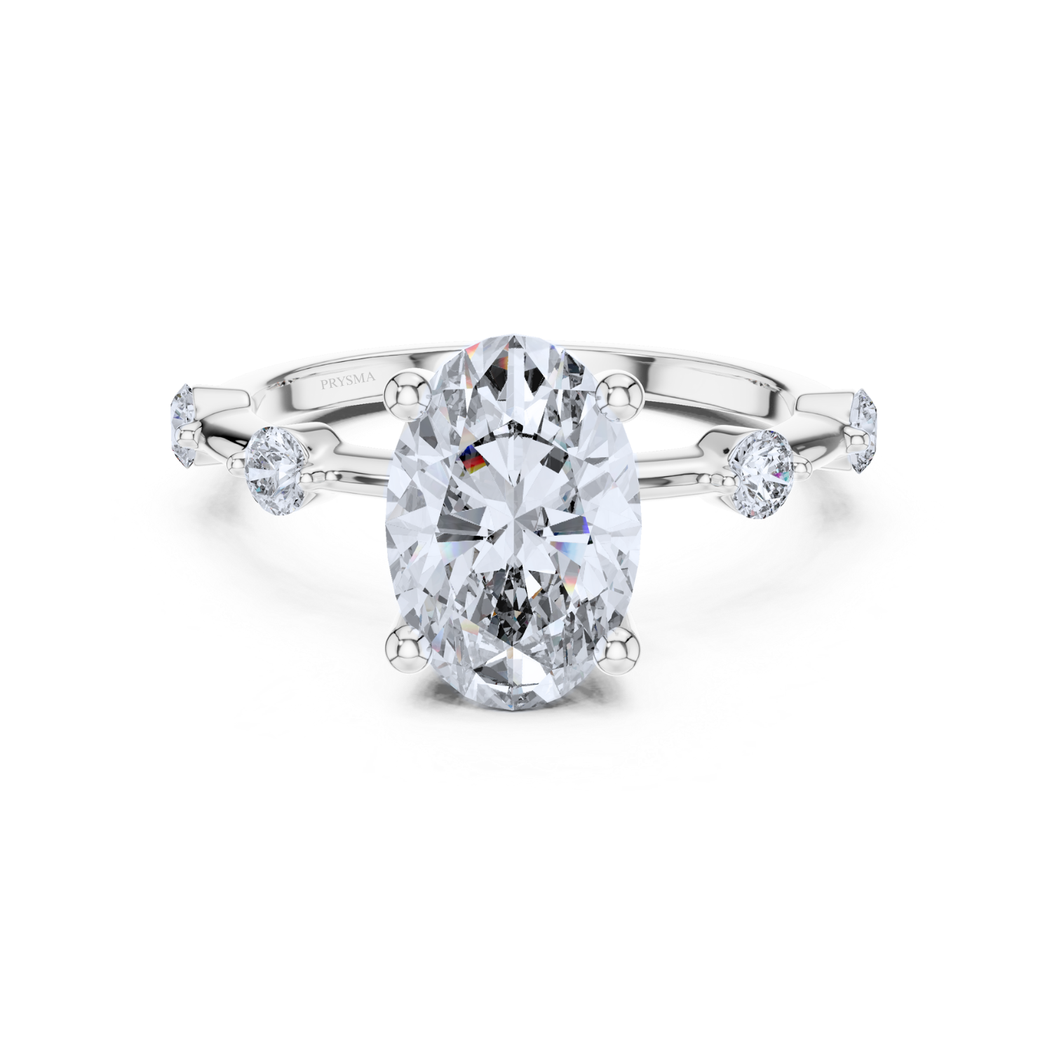 Celestial Elegance Oval Diamond Ring