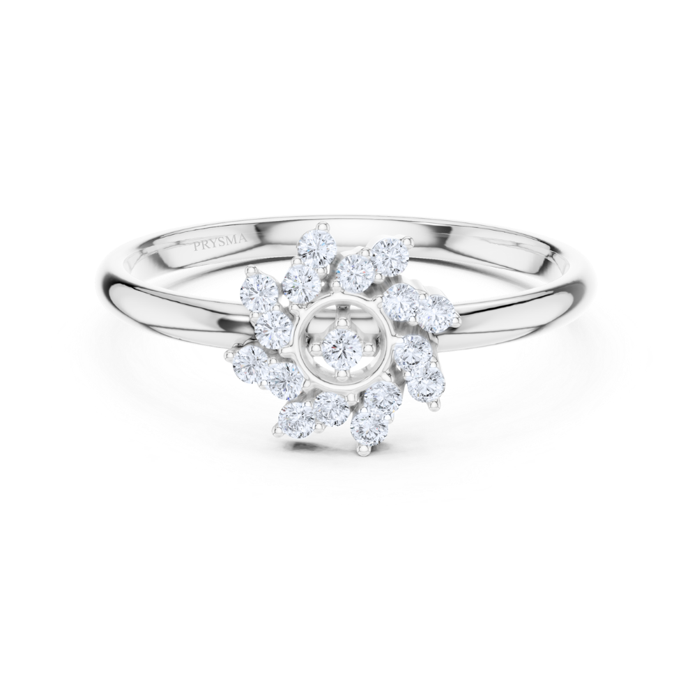 Sunflare Bloom Diamond Ring