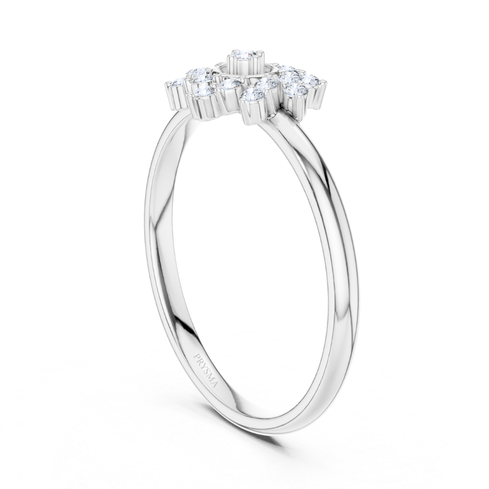 Sunflare Bloom Diamond Ring