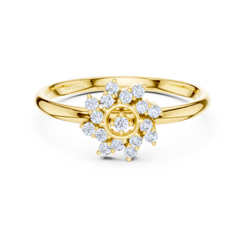 Sunflare Bloom Diamond Ring
