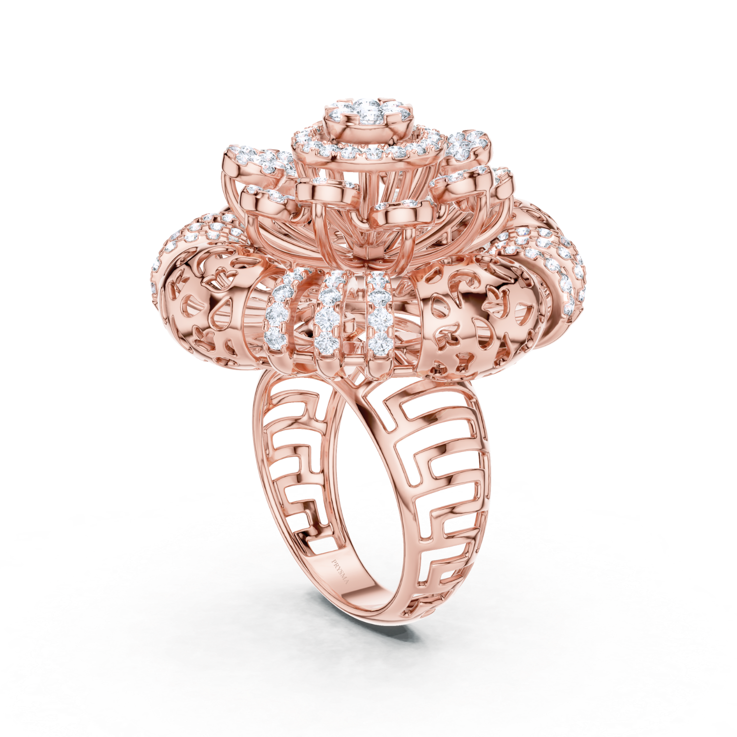 Regal Bloom Diamond Cocktail Ring