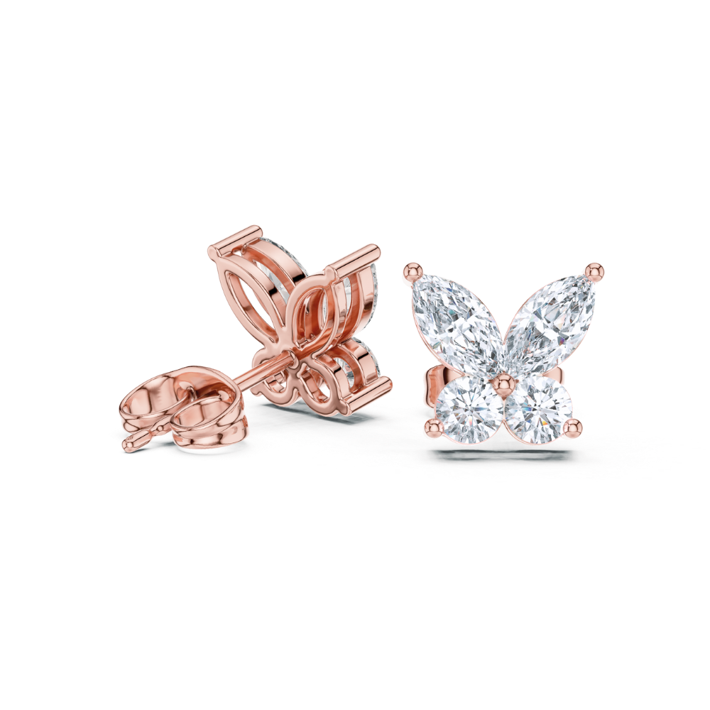 Celestial Butterfly Diamond Earrings