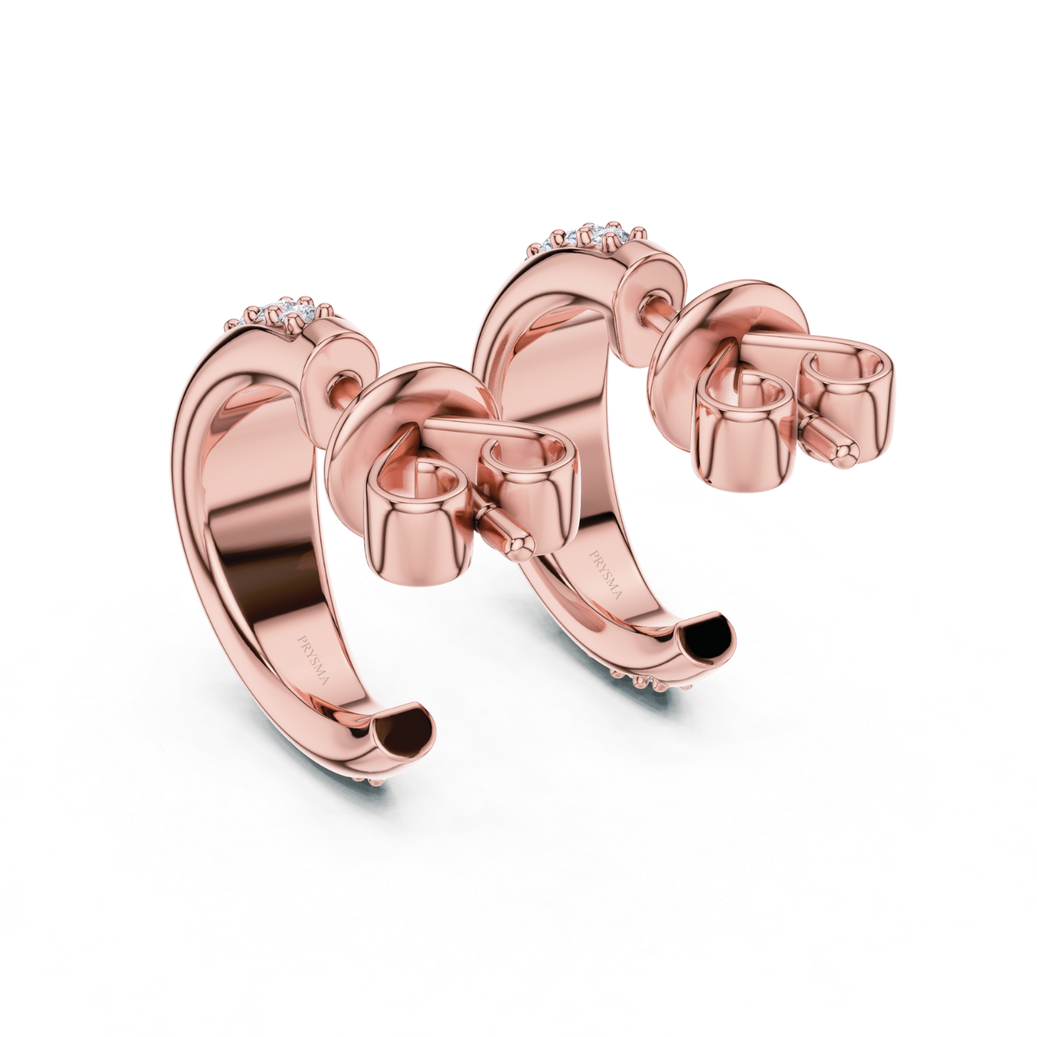 Classic Diamond Hoop Earrings