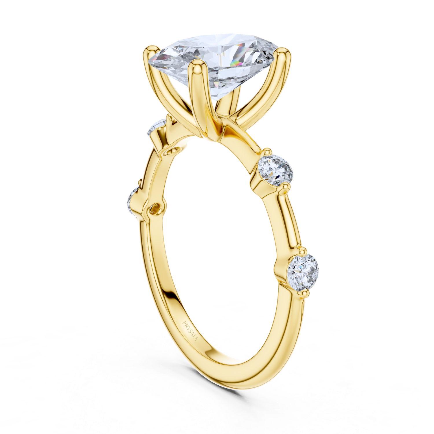 Celestial Elegance Oval Diamond Ring