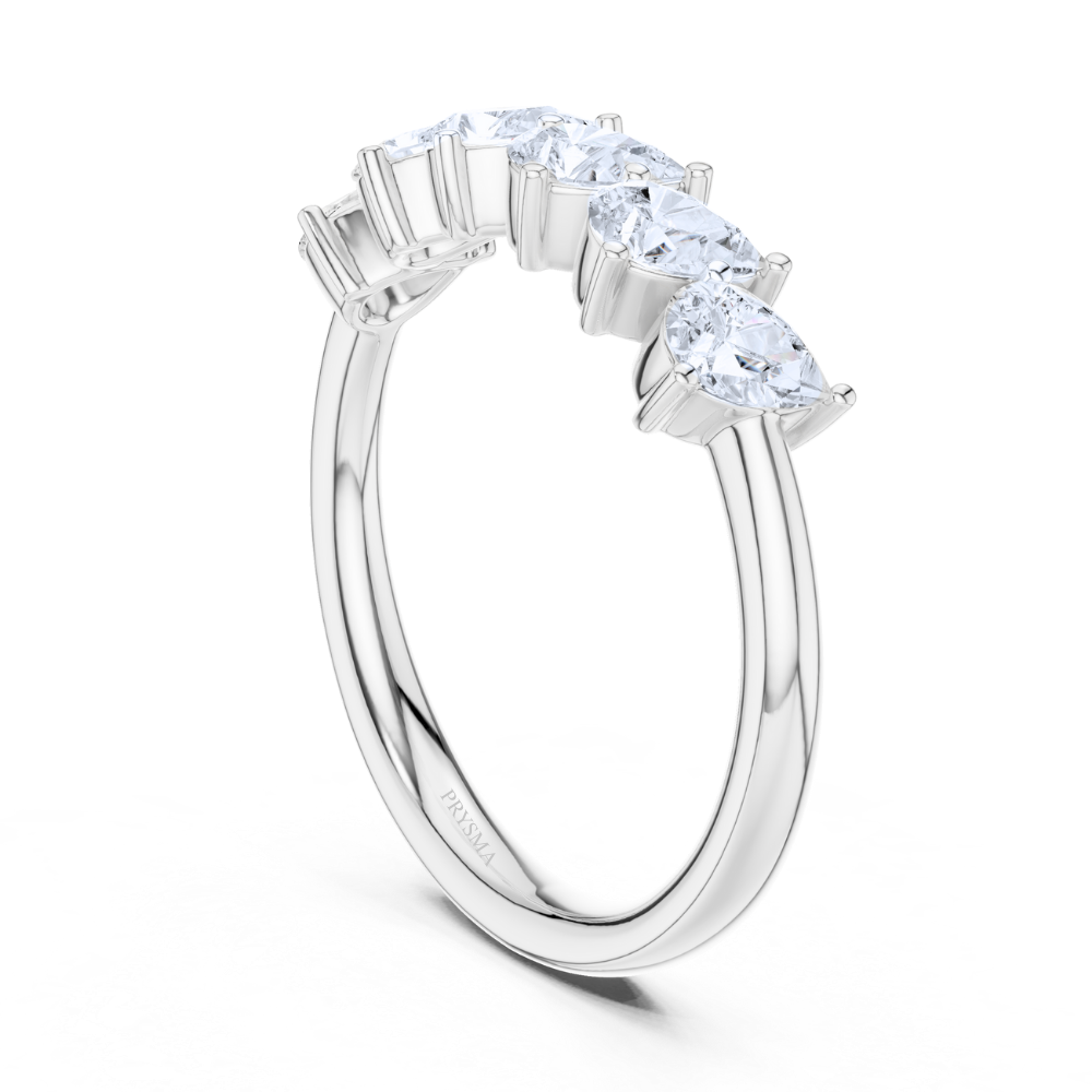 Pear Brilliance Anniversary Ring