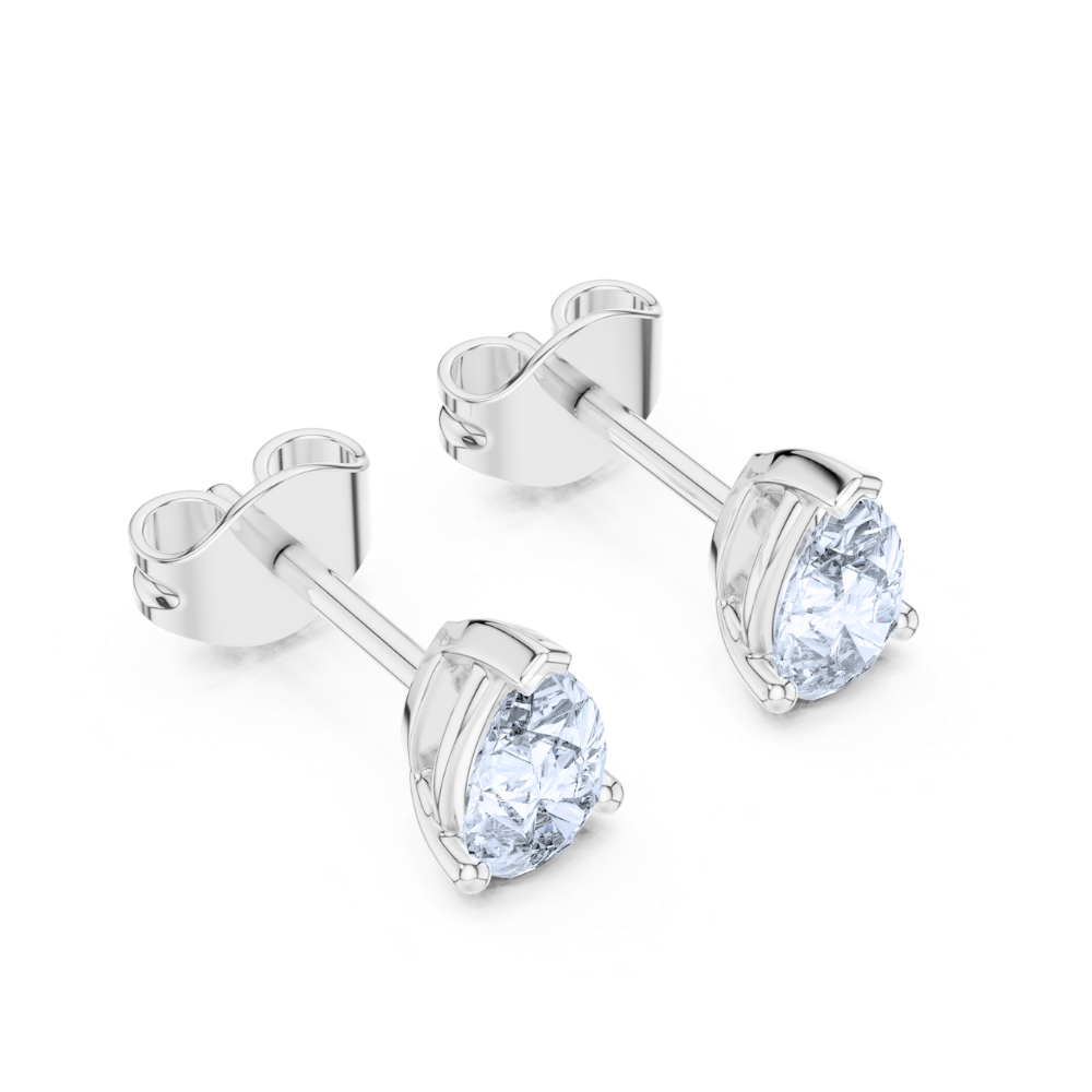 Classic Pear-Shaped Stud Earrings