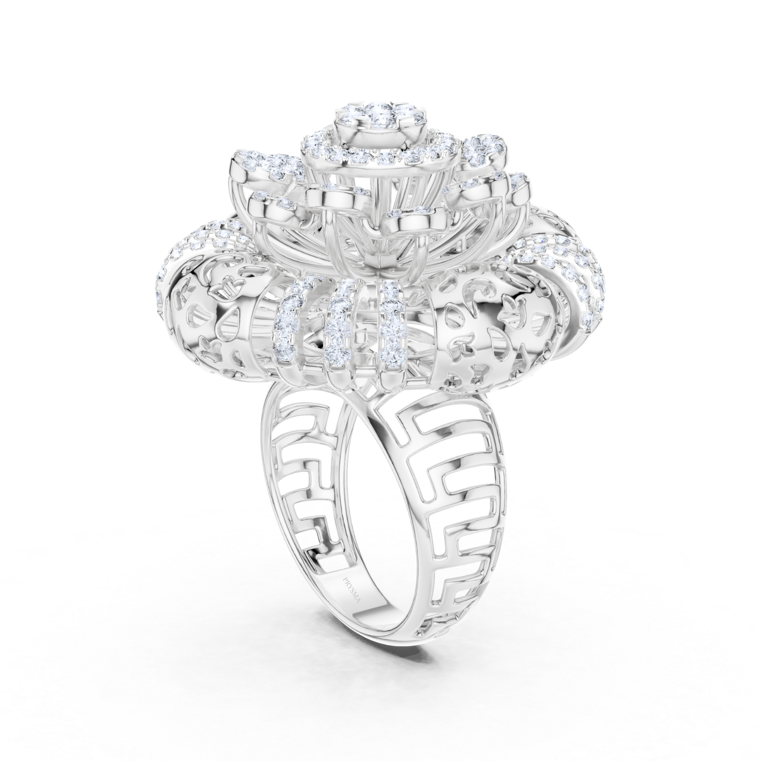 Regal Bloom Diamond Cocktail Ring