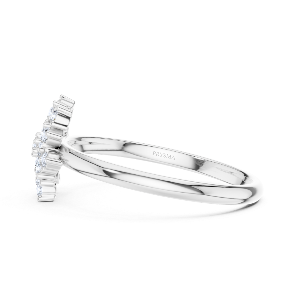 Radiant Snowflake Diamond Ring