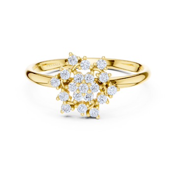 Radiant Snowflake Diamond Ring