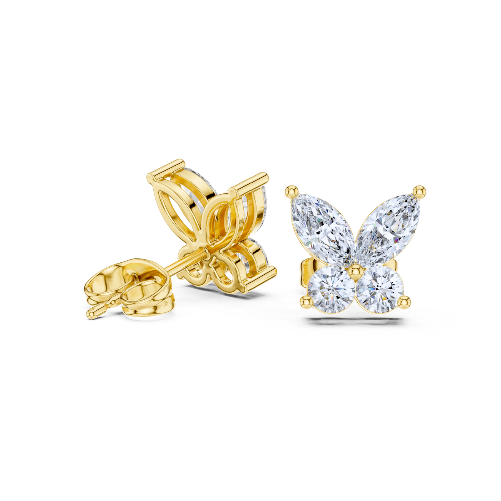 Celestial Butterfly Diamond Earrings