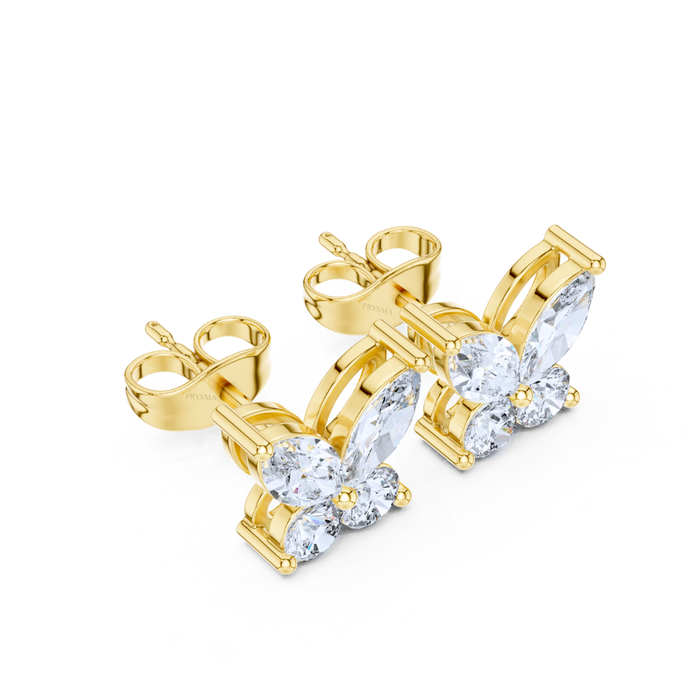 Celestial Butterfly Diamond Earrings