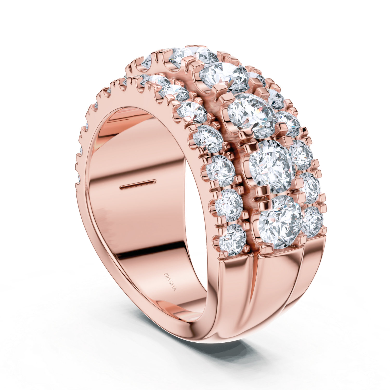 Luxury Multi-Row Diamond Eternity Band