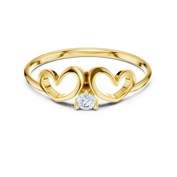 Twin Hearts Promise Ring